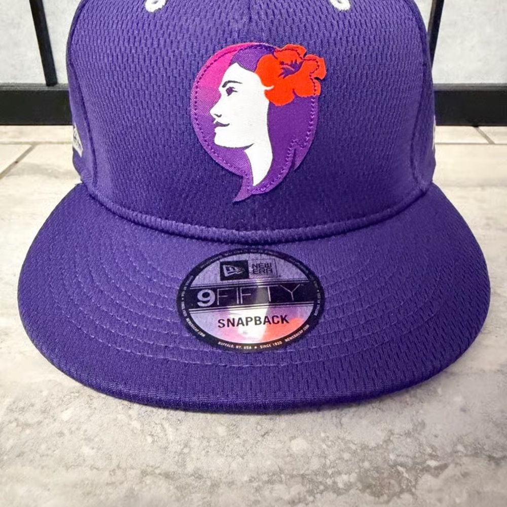 New Era Purple and Red Snapback Hat